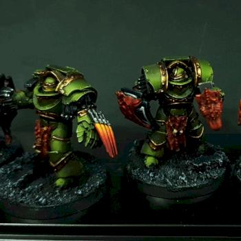 Space Marine Salamander Cataphracti by Volatyle
