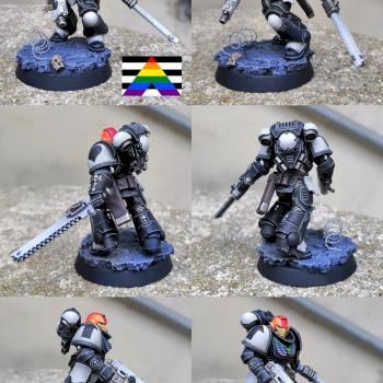Straight Allies color scheme Assault Space-Marine by CerberusXt