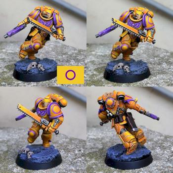 Intersex pride color scheme Assault Space-Marine by CerberusXt