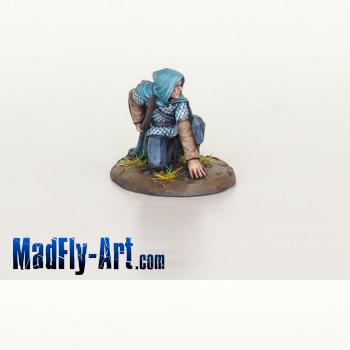 Kneeling Ranger with Bow by MadFlyArtStudio