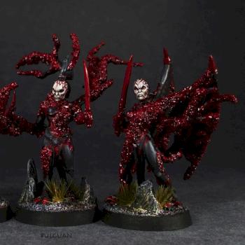 Dark elves Demons of Ulgu conversion by GillianH
