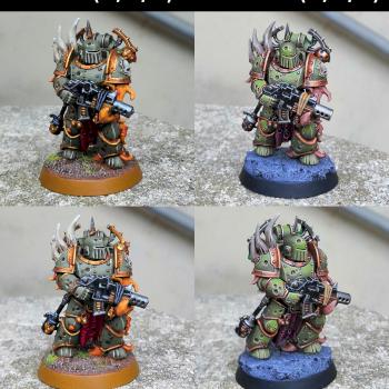 Plague Marine - My first mini VS the latest by CerberusXt