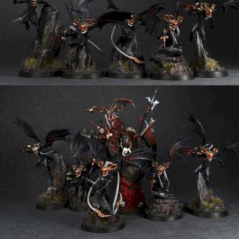 Chaotic furies as Dark harpies of Ulgu convertion by GillianH
