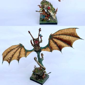 Orc boss on wyvern by RaINqer