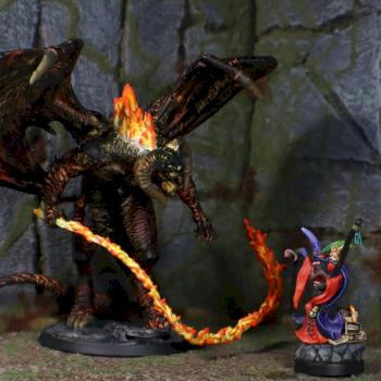 Balrog fighting wizard by mikecarrero