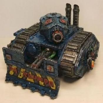 Ork Looted Demolisher battle tank by elotsip