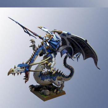 High Elf Prince Imrik on Dragon by SurtR