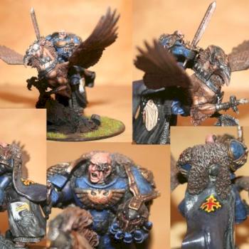 Space Marine on Hyppogryph by Mordeus