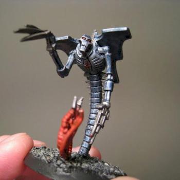 Ice Blue Metal Necron Wraith by Dark Trainer