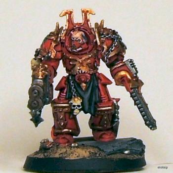 Chaos Terminator Champion of Khorne by elotsip