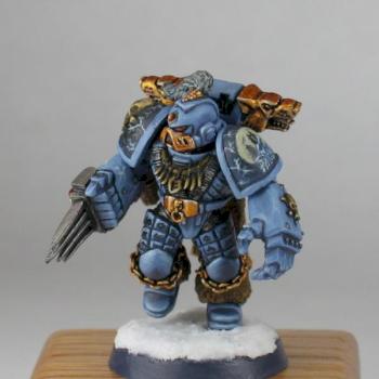 Wolf Guard Battle Leader in Runic armour by Blackmane