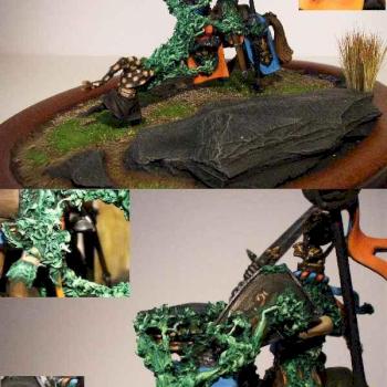 Bretonischer Paladin gegen Nachtgoblinschamane by Miniatelier
