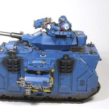 Warhammer 40k Space Marines Ultramarine Predator 2 by DKard Kain