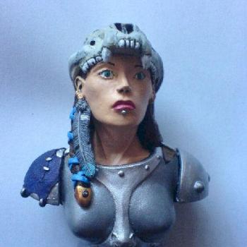 Female Barbarian Bust by Alachia