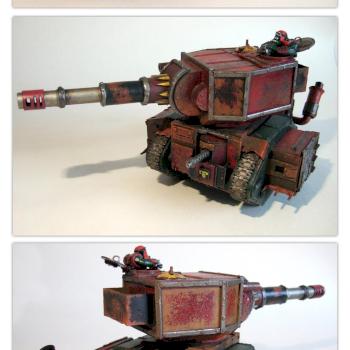 Ork Battlewagon with Supa Kannon by bigred1