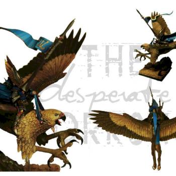 High Elf Prince on Griffon by The_Desperate_Workshop