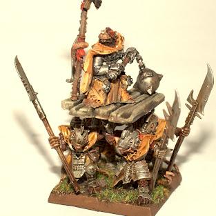Skaven Warlord on warlitter by anwil