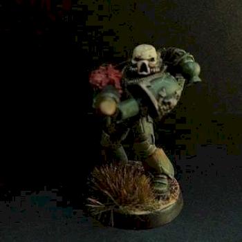 Nurgle chaos space marine by Workbenchwarriors