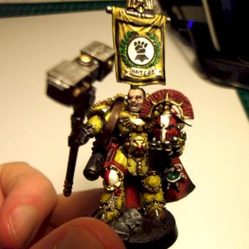 Pre-Heresy Imperial Fist Captain - Front by Haervek