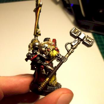 Pre-Heresy Imperial Fist Captain - Right Side by Haervek