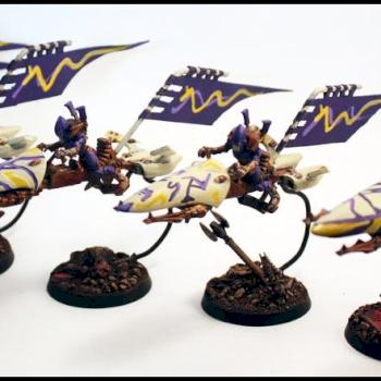 Rokugnar Craftworld Jetbikes by TitaniumSpork