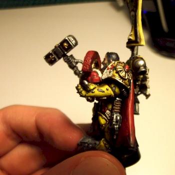 Pre-Heresy Imperial Fist Captain - Left Side by Haervek