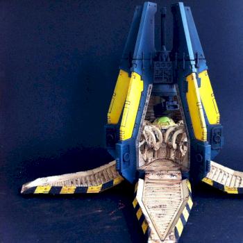 Space Wolves drop pod by gobsan