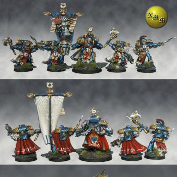 Marneus Calgar and Honour Guard by nels0nmac