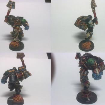 Dark Angels Chaplain with powerfist and jumppack by Noxred