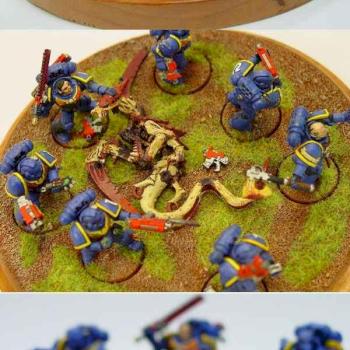 Ultramarine Tyranid Hunters by jwave