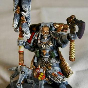 Space Wolf Rune Priest by faelcone