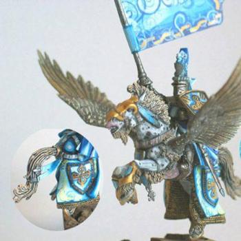 BRETONNIA HERO ON PEGASUS by edgeofshadow