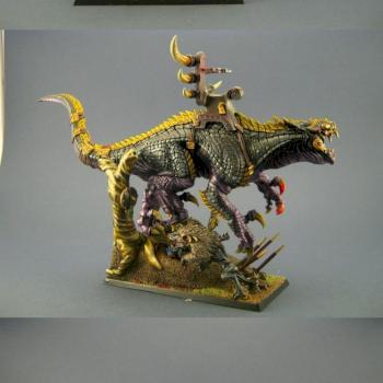Lizardmen Carnosaur by Ipaintyourstuff