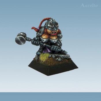 Female Tir-Na-Bor Khor Warrior Dwarf 1 by aurelio