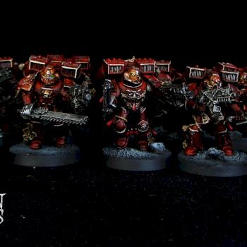 Space Marines Blood Angels Assault Squad by Awaken Realms