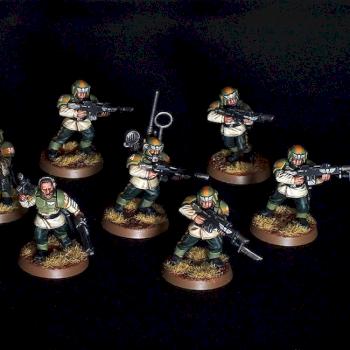 Imperial Guard Infantry Squad by barjed