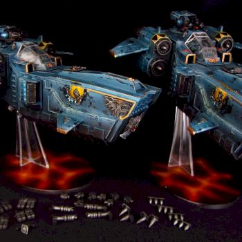 Space Wolves Stormfang Gunships by Awaken Realms