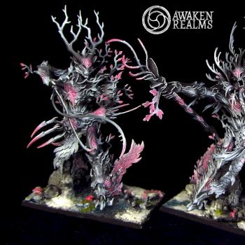 Wood Elves Treemen japanese cherry blossom style by Awaken Realms