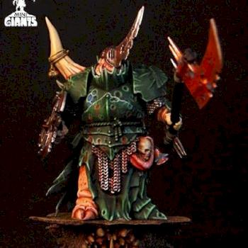 Nurgle Chaos Lord on foot by slawek