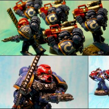 Space marine Devastator squad by reclusiarchscenobyte
