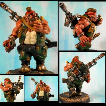 Catachan Ogryn Nork Deddog/Bone 'ead Conversion by reclusiarchscenobyte
