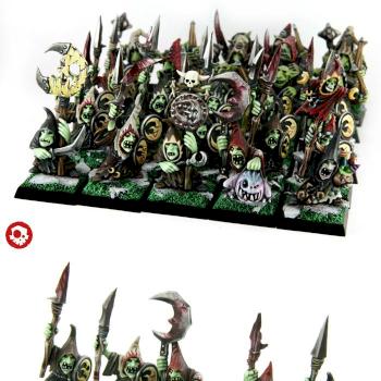 Night Goblin Regiment by kreativerlemming