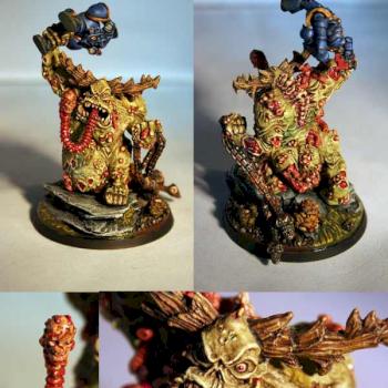 Great Unclean One weilding Space Marine by BloodCovenant