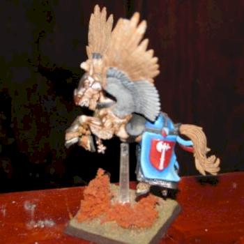 attempt at some wet/dry blending with Pegasus Knight by CORNonMACABRE