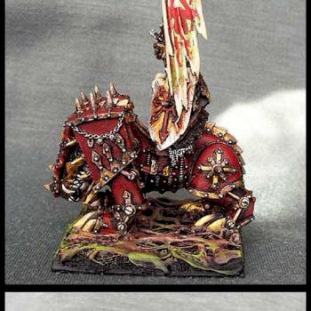 CHAOS STANDARD BEARER ON JUGGERNAUGTH by Vidal