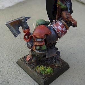 Orco Negro Portaestandarte / black ork standard bearer by Mohz