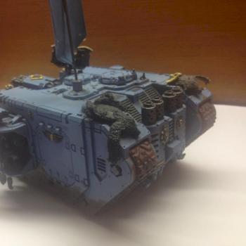 Space Wolf Land Raider Redeemer by Havokas