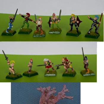 Wardancers and treemen by David Kolacinski