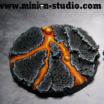 Lava Bases - Round Dreadnought 60 mm by MinionStudio