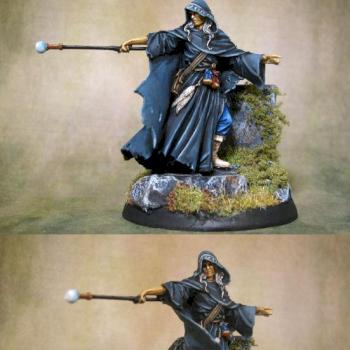 Raistlin Majere  (black robe) by Theminiaturepainter